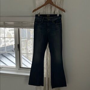 MOTHER Indigo Wide Leg Jeans